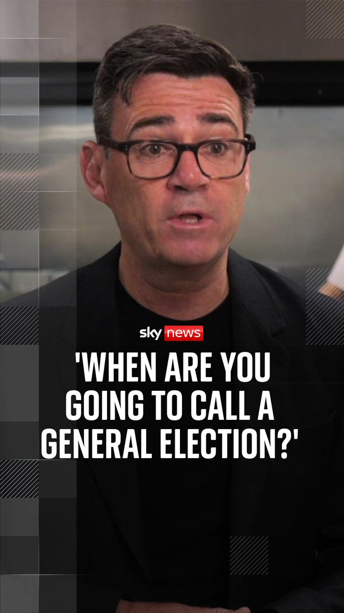 Sky's Beth Rigby spoke to Andy Burnham on behalf of UK broadcasters on the day he took up the role of prime minister. Andy Burnham says that he has a mandate according to the process of parliamentary democracy and does not suggest he will be calling an election