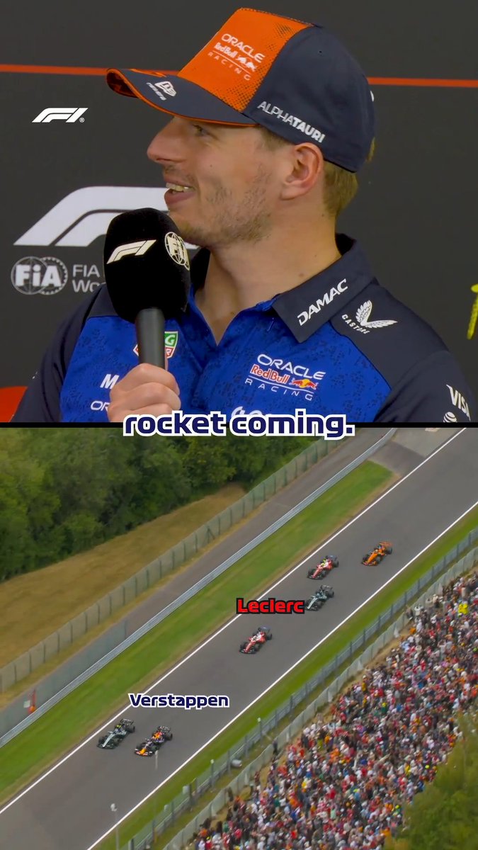 Charles was absolutely flying at the race start! 😮💨💨 #F1 #BelgianGP