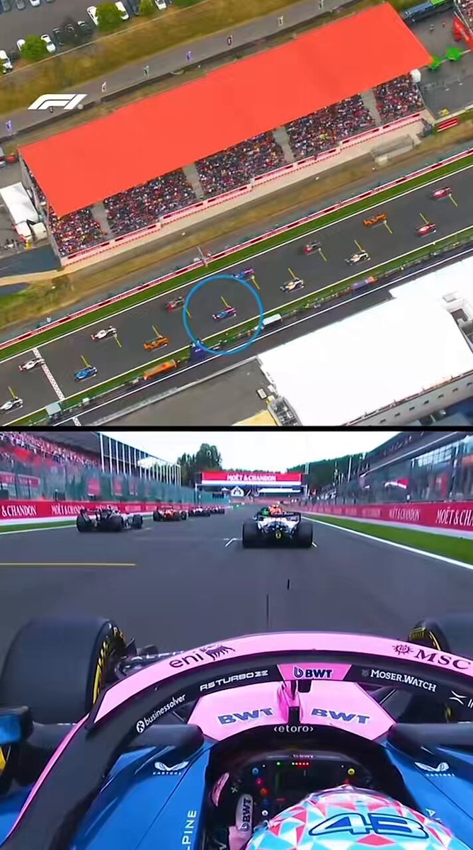 F1 hizo un video exclusivo para señalar la GRAN SALIDA de Franco en #BelgianGP