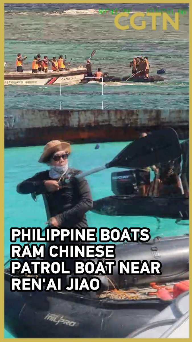 Philippine boats ram Chinese patrol boat near Ren'ai Jiao