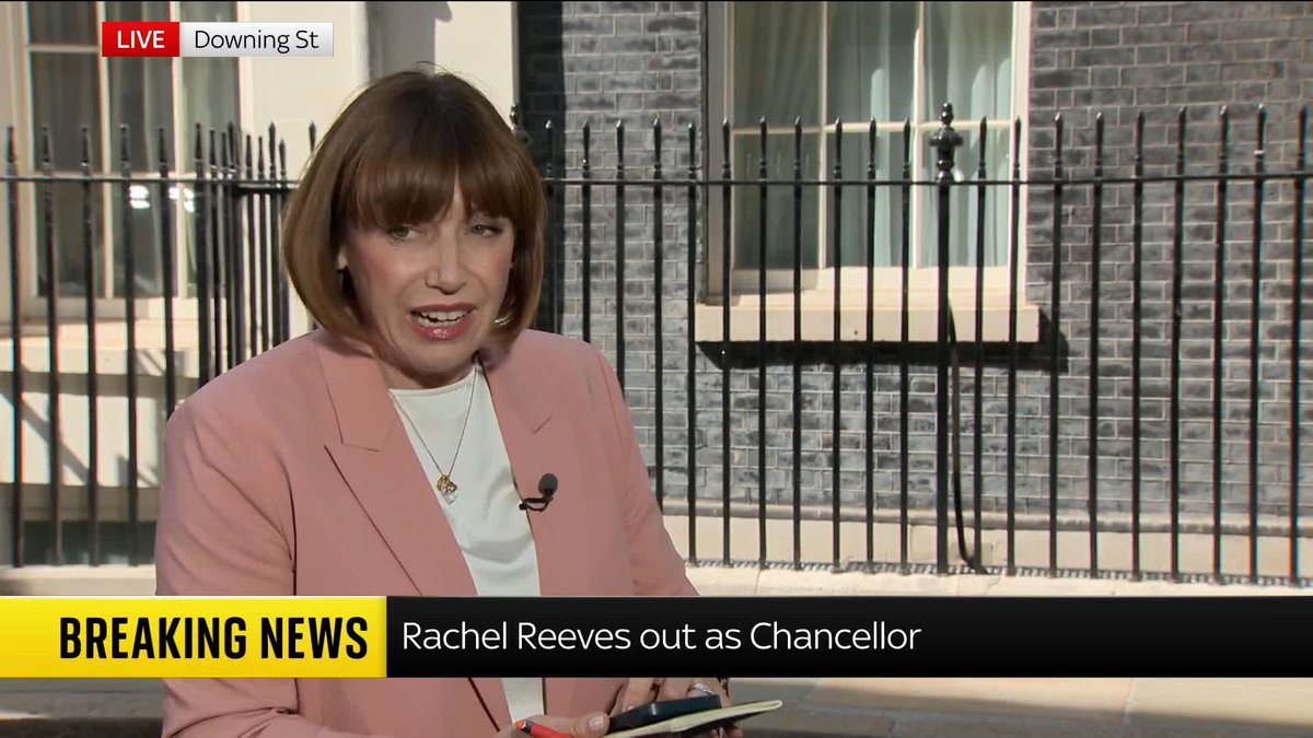 BREAKING: Rachel Reeves has announced she is leaving government, the fourth cabinet minister to lose her role Sky's Beth Rigby joins Sarah-Jane Mee in Downing Street with the latest updates 📺 Sky 501, Virgin 602, Freeview 233 and YouTube