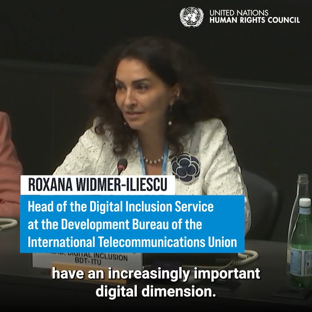 "In the 21st century, protecting the human rights of all people, including older persons, also means protecting their #digitalrights," Int’l Telecommunication Union's Head of Digital Inclusion Roxana WIDMER-ILIESCU told the United Nations Intergovernmental Working Group on #OlderPersons at its 1st session.