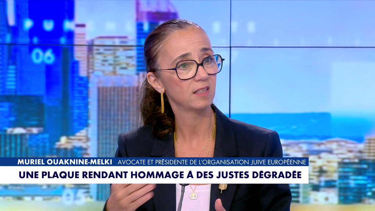 Muriel Ouaknine-Melki sur la plaque rendant hommage à des Justes dégradée à Paris : «Voir cette plaque détruite, c'est une atteinte», dans #PunchlineEte Toute l'info est à retrouver sur