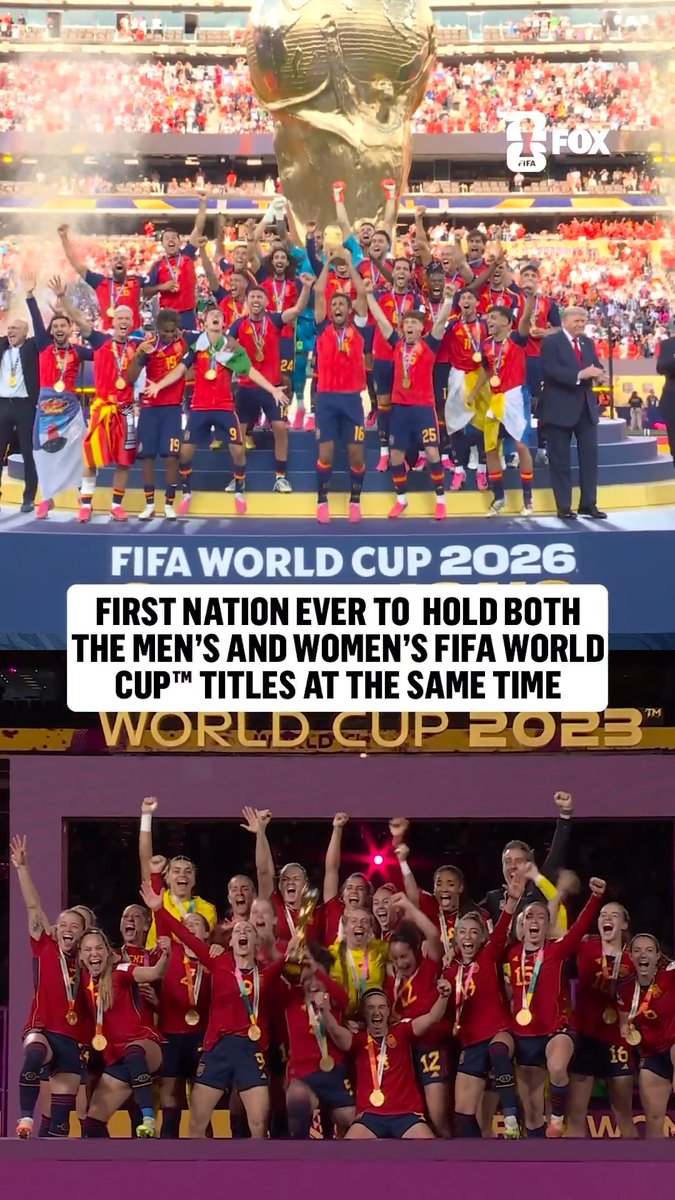 The men and women of Spain have etched their names in history 🇪🇸 FIFA World Cup | FIFA Women's World Cup