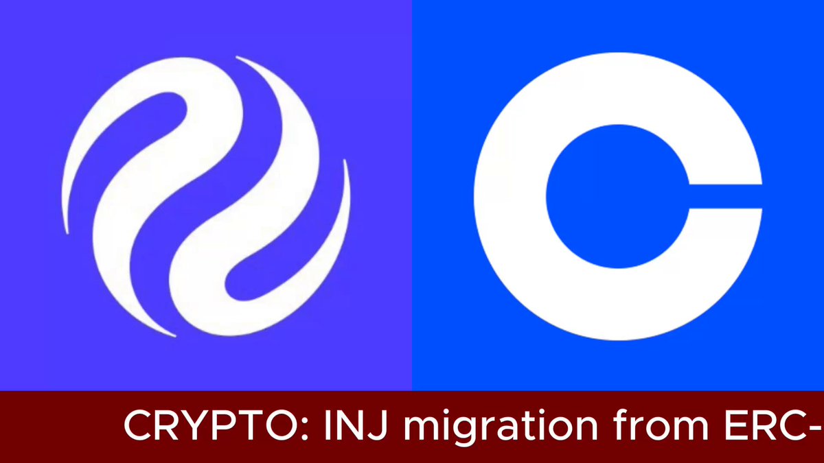 Coinbase Commences Native Injective Mainnet Migration Coinbase 🛡️ begins the official Injective 🥷's $INJ mainnet migration today, transitioning the asset from legacy ERC-20 infrastructure to native chain support. Deposits and withdrawals are temporarily suspended on the exchange while the platform completes the technical integration, granting Coinbase direct access to the sovereign Injective ecosystem for the first time.