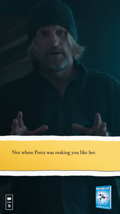 Just like Haymitch Abernathy's request, we want to hear one moment where Katniss Everdeen made you feel something real. Tell us below. ⬇️ Read It. Watch It. Experience #TheHungerGames. #HGBookClub