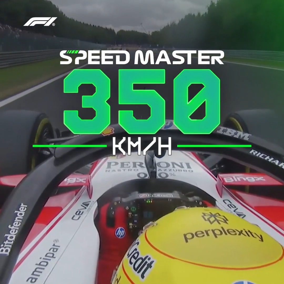 Speedy Sir Lewis! 💨 Lewis Hamilton is the aramco Speed Master in Belgium 🇧🇪⚡️ #F1 #BelgianGP Lewis Hamilton
