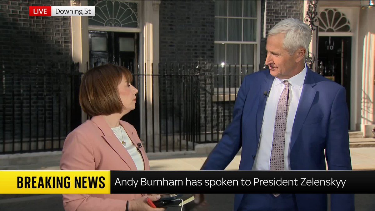 BREAKING: Andy Burnham discussed the World Cup and reopening the Strait of Hormuz with Donald Trump in his first international call as PM - and invited the US president to visit Manchester. Sky's Beth Rigby and @MarkAustinTV report ⬇️ Live updates: