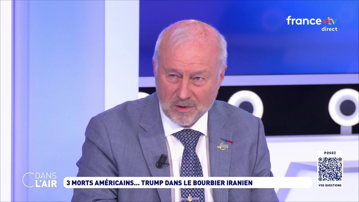 "Je crains qu'on soit conduit vers l'extension du conflit. Je me demande si les #Iraniens ne cherchent pas à provoquer les états arabes du Golfe, je les soupçonne de vouloir mettre le plus de chaos possible pour avoir plus de chances de tirer la carte du jeu." Francois Chauvancy #Iran