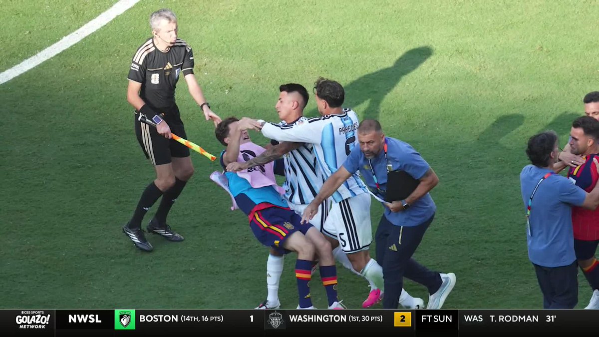 "As an Argentine-American I don't want this to be the image of this national team towards the world." Nico Cantor condemns the post-match scenes involving Argentina and Spain.