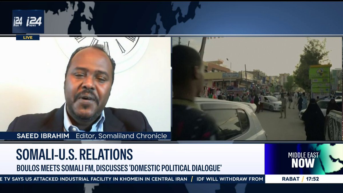 'Now that Somaliland is a recognized nations by a UN member, it obviously changes the calculous' Saeed Ibrahim - סעיד אברהים with Nicole Zedeck on #MiddleEastNow 👇Catch the full discussion👇