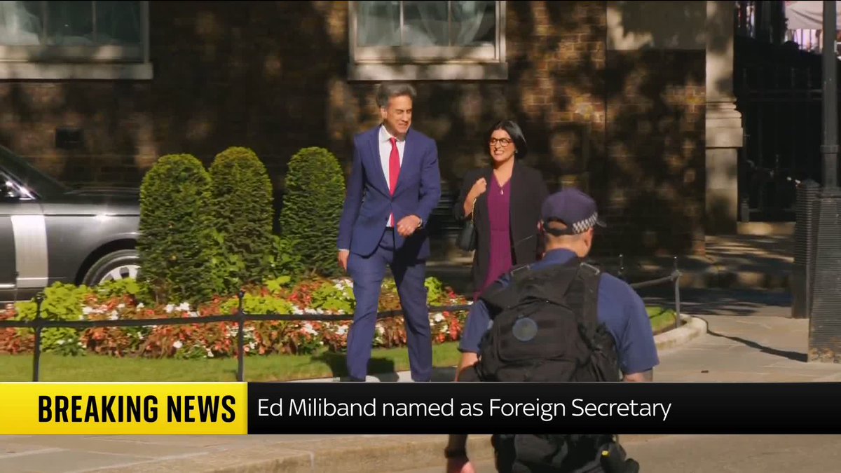 BREAKING: Ed Miliband has been named as foreign secretary by Andy Burnham. Sam Coates Sky reacts to the latest announcement. Latest: 📺 Sky 501, Virgin 602, Freeview 233 and YouTube