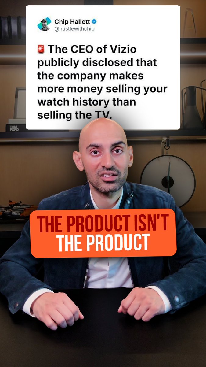 Big-screen TVs used to cost thousands of dollars. But then they got super cheap. Why? It's the same reason social media is free. Vizio doesn't make money selling TVs anymore. Last quarter, they actually lost money on the hardware. But they still made $109 million in profit. How? Their TV is now an ad platform. The ads, the data, the targeted recommendations that's the actual business. And it's not just Vizio. Samsung, TCL, LG, every major brand makes more from ads on your TV than from the TV itself. Here's why this should change how you think about your own business. The product isn't the product anymore. The customer relationship is. Vizio sells a TV. The relationship is the actual business. Tesla sells a car. The software subscriptions are the actual business. HP sells you a printer at a loss. Ink is the actual business. Same pattern across every industry, the first sale is just the entry fee. Smart operators are now willing to lose money on the first sale because they know what comes after. And here's how that plays out online. You run ads or build organic traffic. People land on an offer, a freebie, a guide, something worth their email. They join your list. From that moment on, your job isn't selling. It's nurturing. Email sequences. SMS follow-ups. Automations that keep the relationship warm until they're ready to buy and ready to buy again, and again. That’s what platforms like HighLevel, one of our partners, are built for.. The place where every customer relationship lives, builds, and compounds over time. So if you're still optimizing every transaction for profit, you're playing a game everyone else just stopped playing. Build the relationship layer before the shift hits your industry.