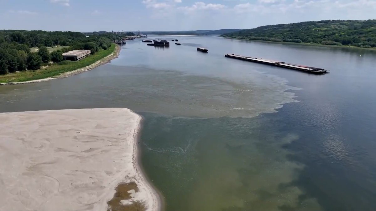 Water levels of the Danube river in Romania fell to their lowest since 1996 over the weekend, prompting irrigation restrictions for farmers and partially disrupting shipping and tourism along its banks