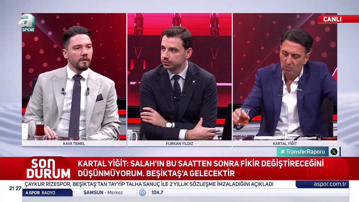 🎙️ @KayaTemel_: Salah, Galatasaray'ın gündeminde yok. Mısırlı oyuncu, Beşiktaş'a gitmezse Arabistan'a gider.