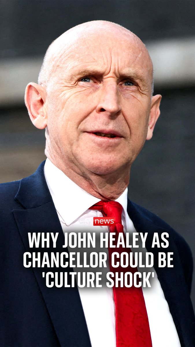 Why John Healey as chancellor could be 'culture shock' for government. Sky's Ed Conway analyses Andy Burnham's decision to appoint former defence secretary John Healey as chancellor.