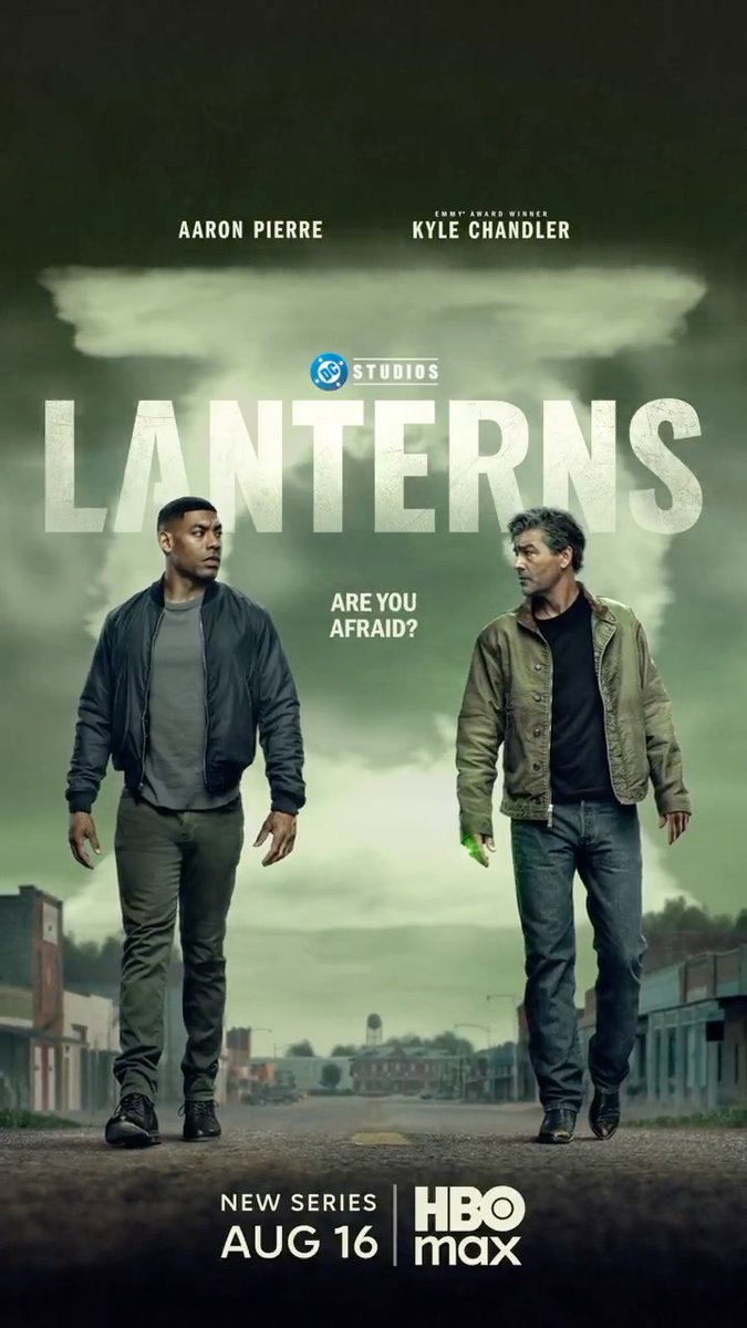 Aaron Pierre and Kyle Chandler in a new motion poster for DC's #Lanterns. Premiering August 16 on HBO Max.