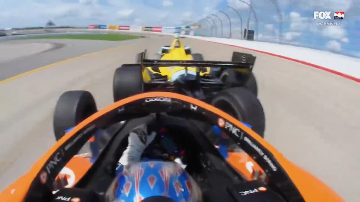 Here's what happened between Scott Dixon and Alexander Rossi.