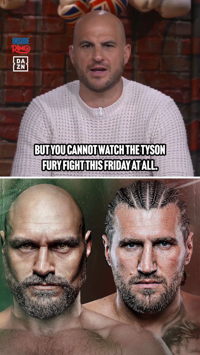 The Ring’s Mike Coppinger reports that Tyson Fury’s fight this Friday against Mariusz Wach will not be streamed on television. Highlights will only be seen on “At Home with the Furys” on Netflix.
