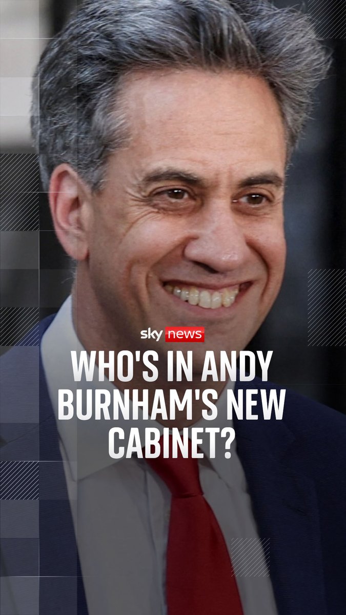 Andy Burnham has set the direction of government with some surprises amongst his top picks. ＠SamCoatesSky explains who is in the prime minister's cabinet ⬇️ Read more: