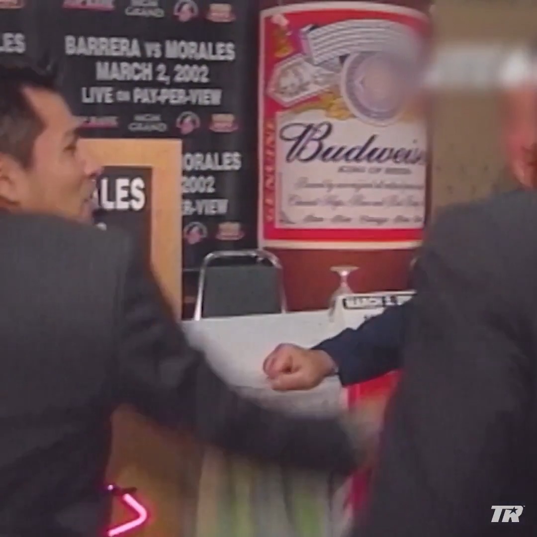 Never forget the Morales vs Barrera presser brawl 😅