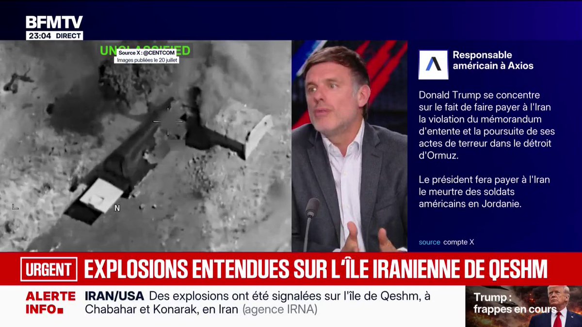 Iran: des explosions entendues sur l'île de Qeshm, selon Al Jazeera