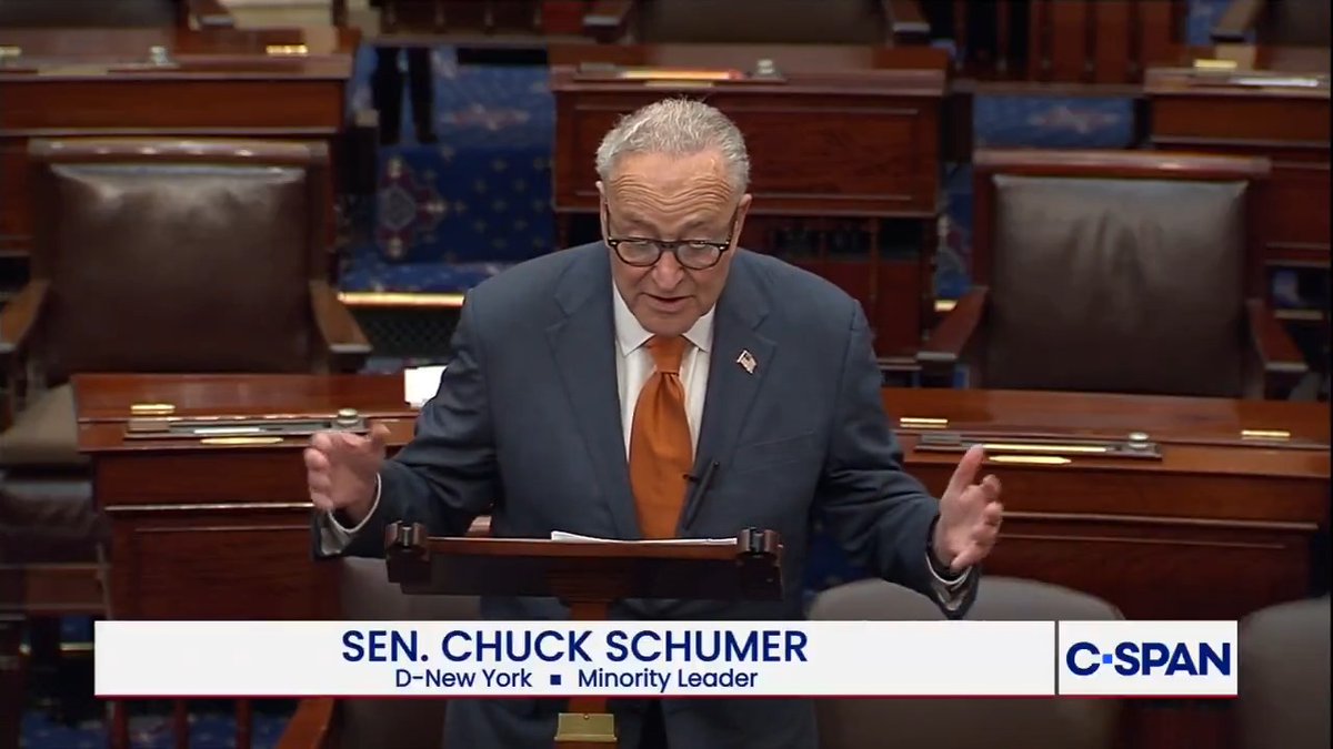 .Chuck Schumer announces efforts to prevent presidential corruption: "For the next three weeks, Senate Democrats are putting Trump's corruption under a microscope... we'll follow the money, expose the deals, name the people cashing in..."