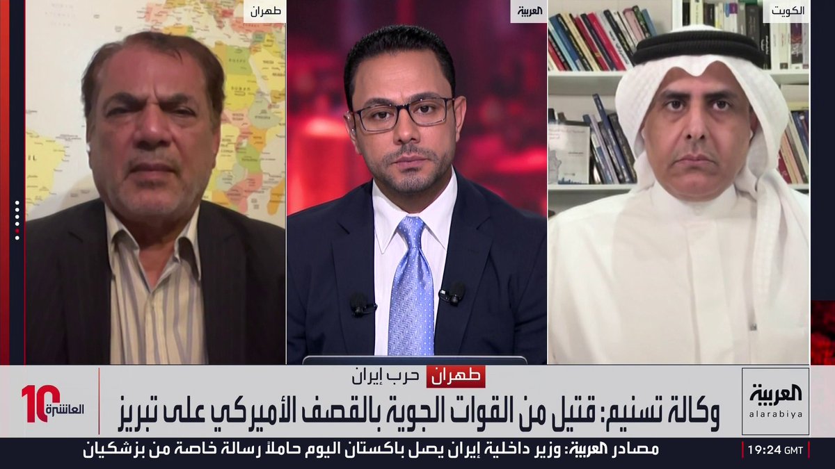أستاذ العلوم السياسية حسين رويوران: إيران لا تقول إنها تستهدف الشعب الكويتي أو الأردني لكن قواعد أميركية تشكل تهديدا عليها.. وأستاذ العلوم السياسية فيصل أبو صليب: السلوك الإيراني يناقض القانون الدولي وتوجد فجوة عميقة بين ما يتلقاه الحرس الثوري من معلومات مغلوطة عن الشعوب العربية وقدرته على إثارة الفوضى في هذه الدول