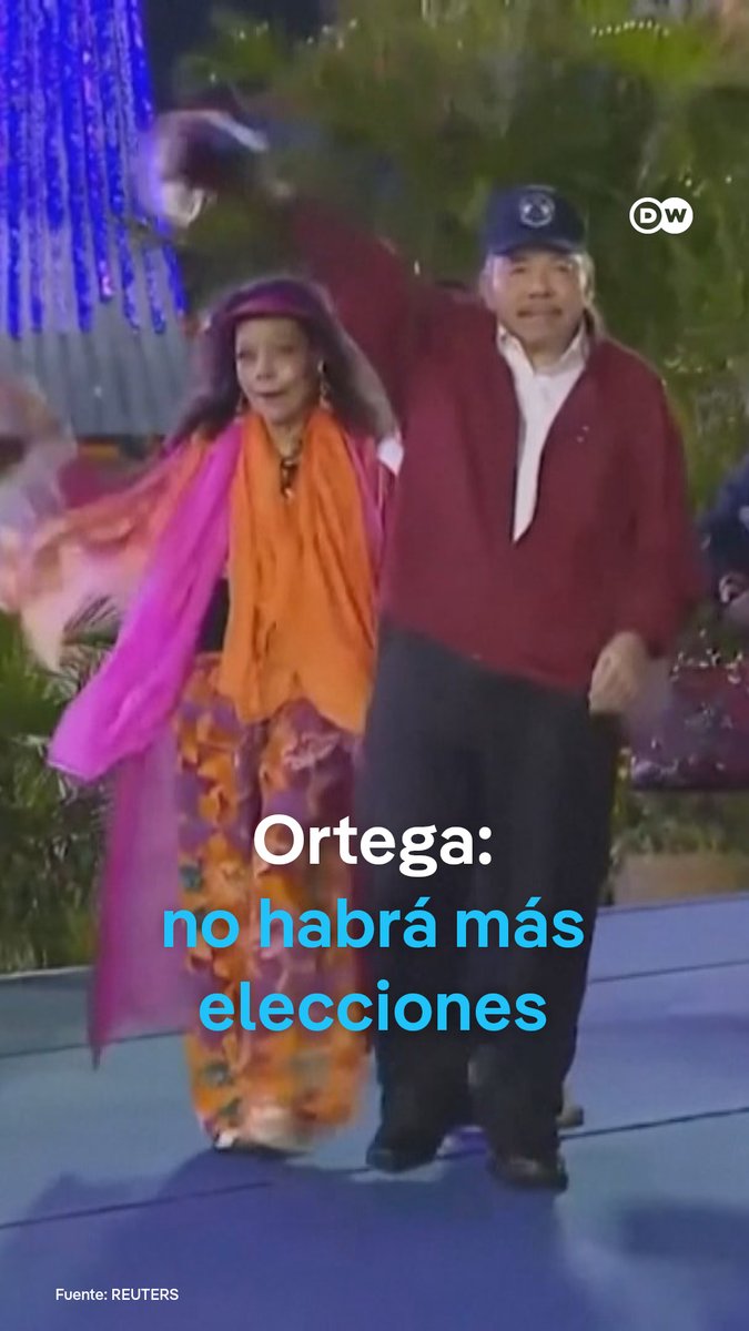 Daniel Ortega afirma que en Nicaragua no volverá a haber elecciones El copresidente nicaragüense afirmó que pondrá en marcha legislación que impida que otros partidos liderados por opositores, que considera "vendepatrias", puedan ganar elecciones en el país, confirmando la deriva autoritaria que se agudizó desde las protestas sociales del año 2018.