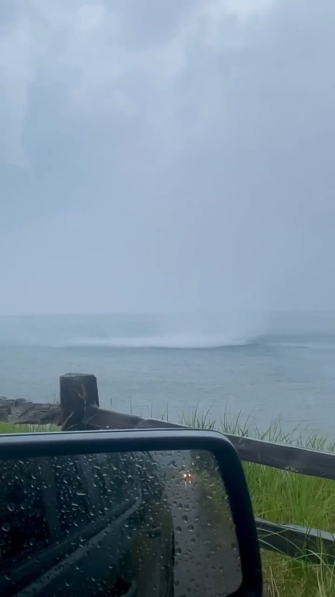 A tornadic waterspout appears to have come onshore near Harvey (east of Marquette) this evening. If confirmed, this could be Michigan’s 24th tornado of 2026. We will await wording / confirmation from NWS Marquette in the coming days. This video was sent in from an anonymous local.