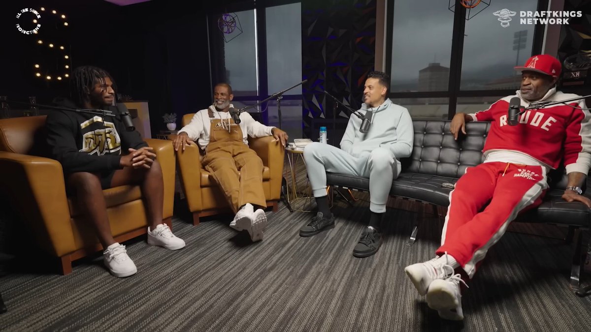 Shedeur Sanders retired Deion from basketball 😭 "Last time I played, he blocked my shot and PUSHED ME..."