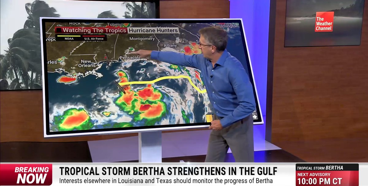 Hurricane Expert Dr. Rick Knabb breaks down the latest advisory on Tropical Storm Bertha. Here is his analysis of the storm’s track, timing, and potential impacts along the Gulf Coast:
