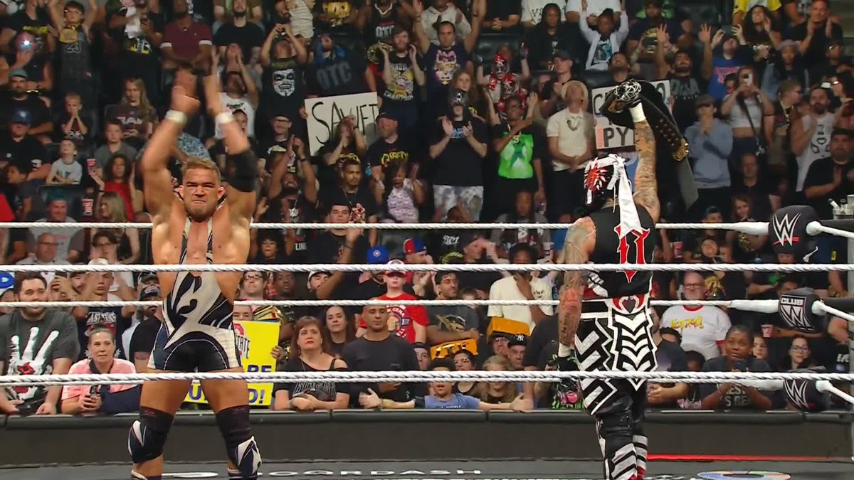 Allies tonight, opponents at #SummerSlam 🤝