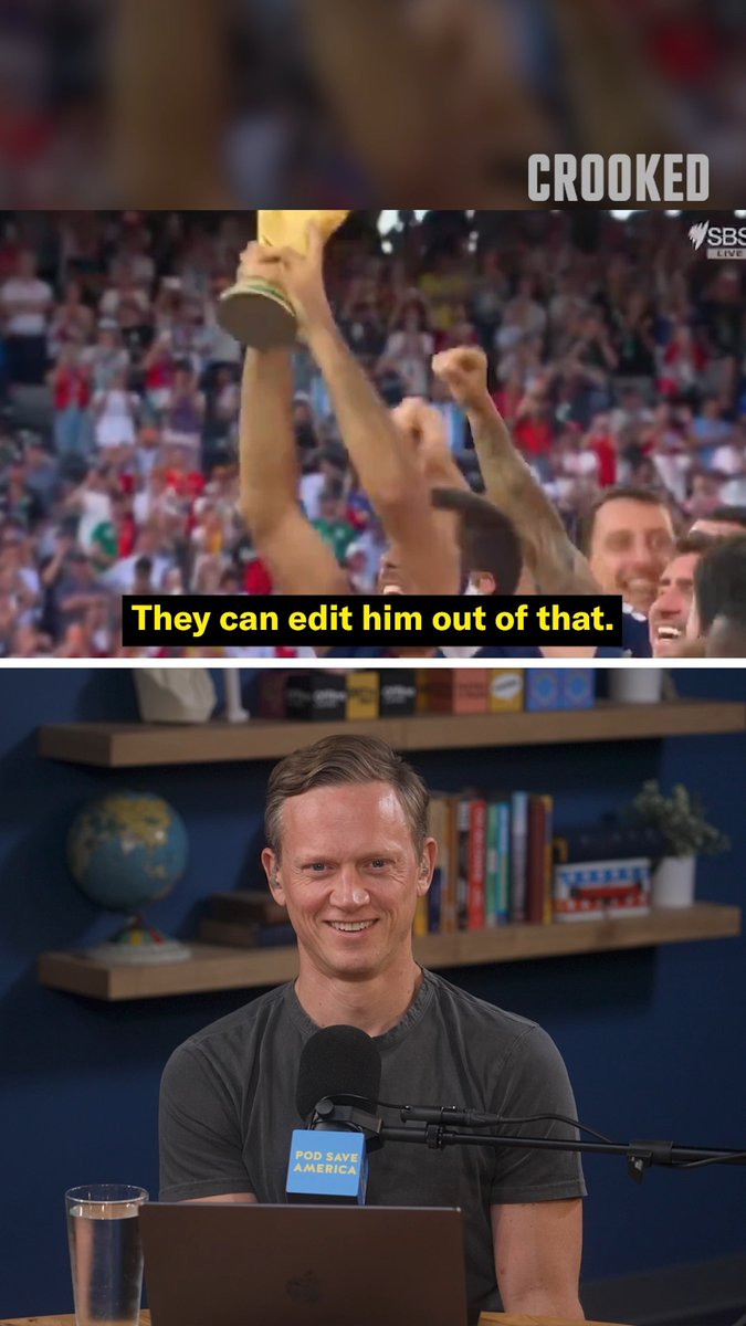 Trump makes FIFA celebration about himself.