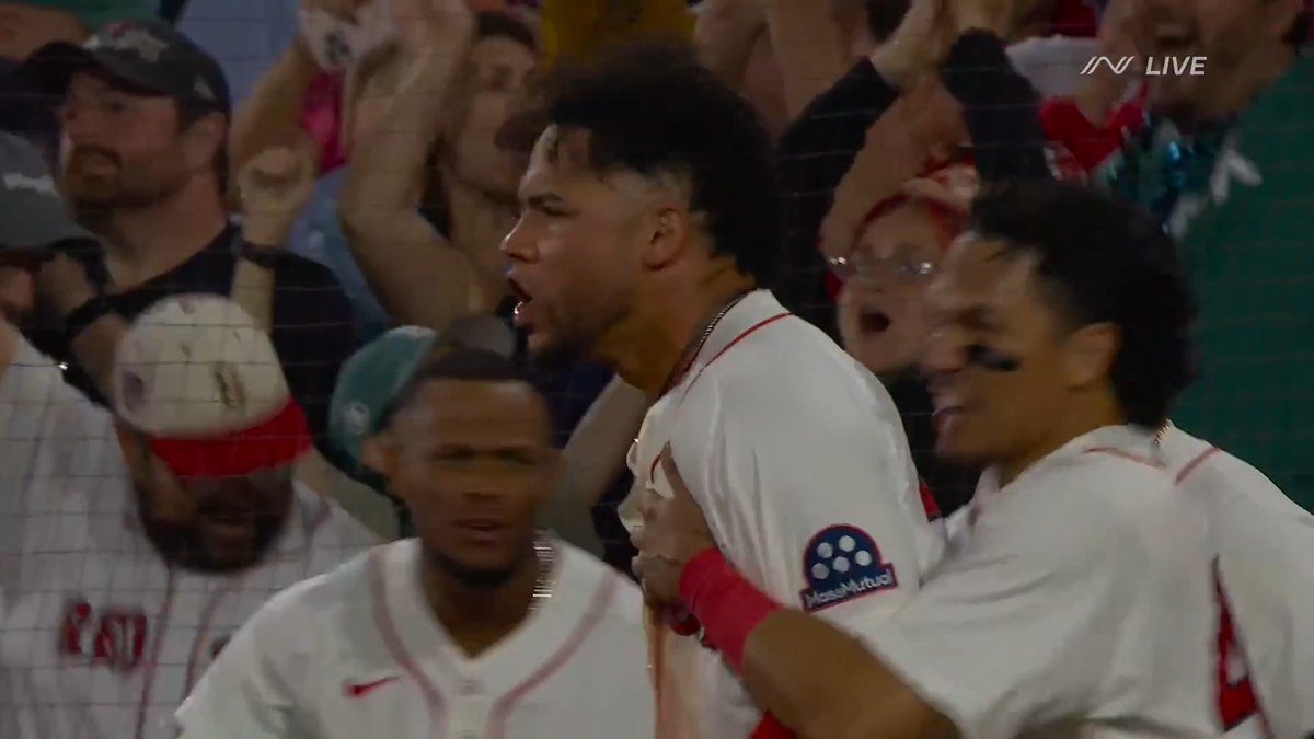 "Who's the hero tonight? ... They're just taking turns!” The Red Sox battle back to win again! #LongGameMoments (MLB x Nutrafol NutrafolMen)