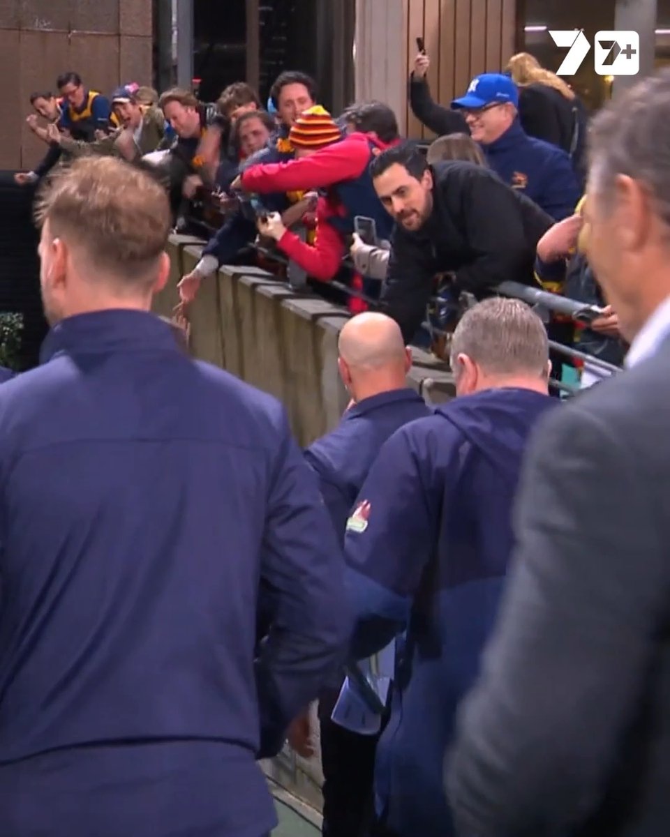 "He thought he was gonna get a Gatorade shower for his first Friday night footy." 💀 Hutchy on Tom's post-game cameo 👉