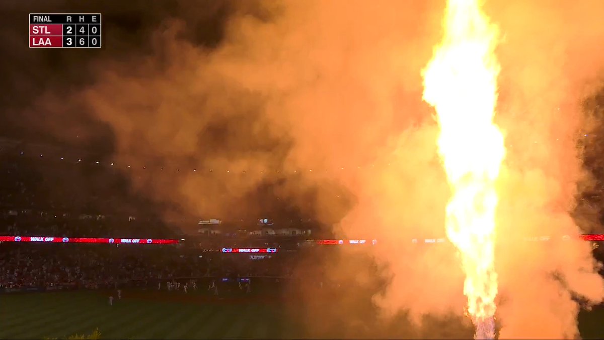 The Los Angeles Angels win on a walk-off HBP!