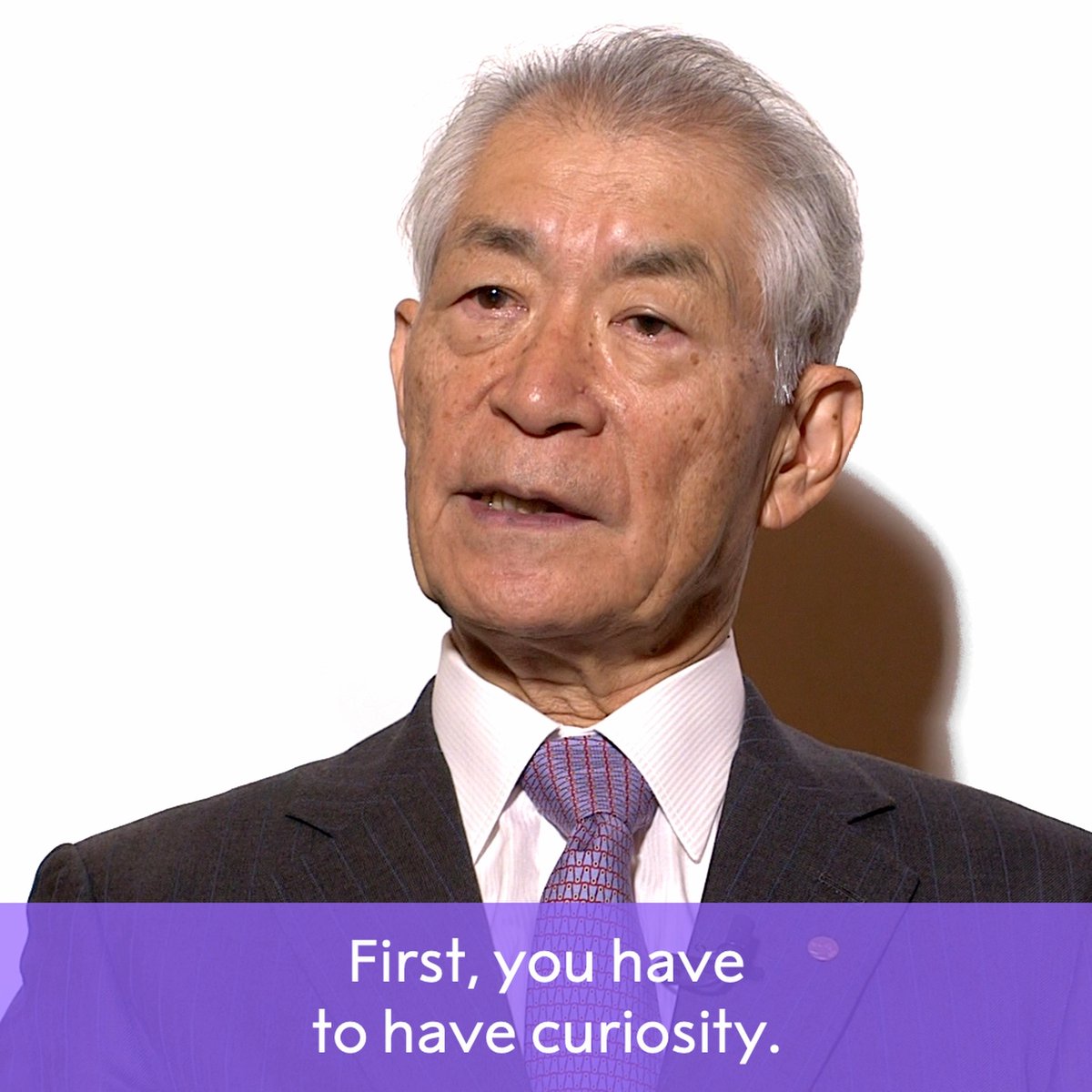What qualities do you need to be a successful scientist? 2018 medicine laureate Tasuku Honjo shares what he believes are the "three c's": curiosity, courage and challenge. #NobelPrize