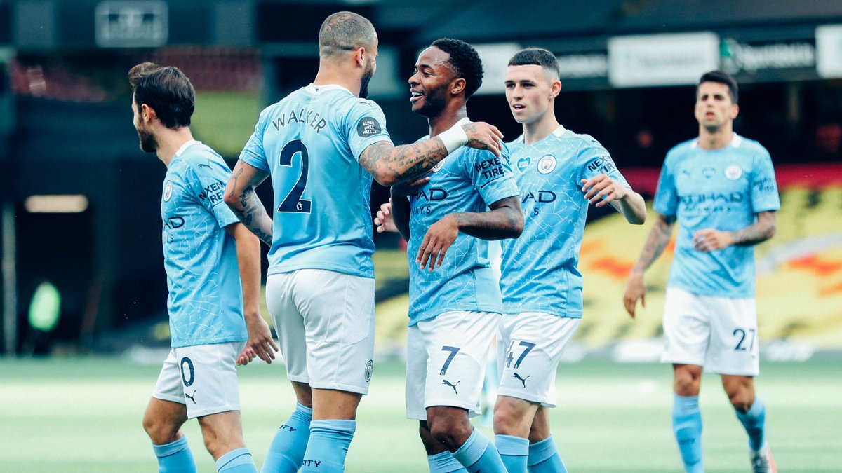 #OnThisDay: Watford 0-4 #ManCity [2020] ⚽️ [31’, 40'] Raheem Raheem Sterling ⚽️ [63'] Phil Foden ⚽️ [66'] Aymeric Aymeric Laporte