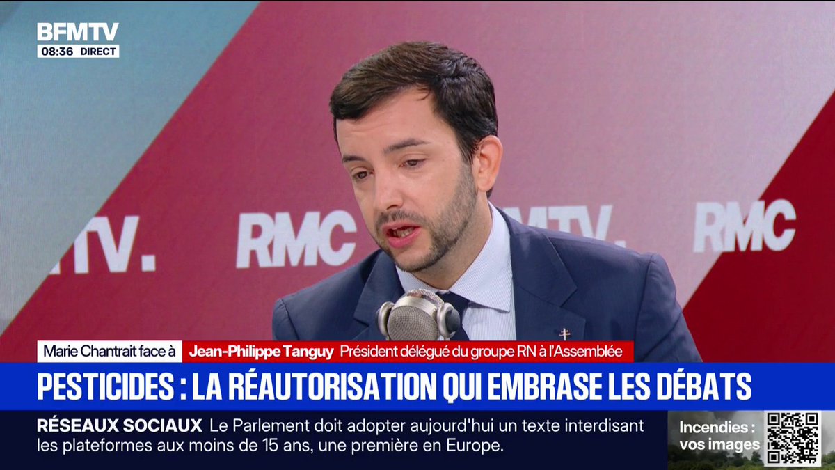 Adoption de la loi d'urgence agricole: "Cette loi ne serait pas passée sans nous", déclare Jean-Philippe Tanguy, député RN de la Somme