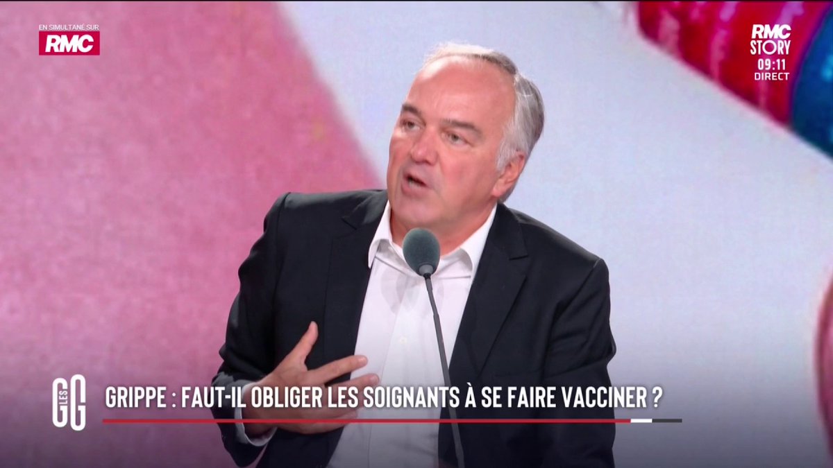 💉 Obligation vaccinale pour les professionnels de santé : indispensable ou liberticide ? 🗣️ Olivier Truchot : "Si j'apprends que ma grand-mère a attrapé la grippe parce que le médecin n'était pas vacciné, oui pour moi c'est un criminel." #GGRMC