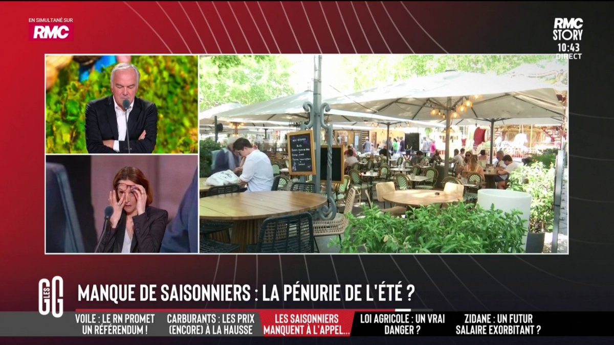 🍽️ Manque de saisonniers : "Les clients sont très durs depuis le Covid." 📞 Franck, hôtelier, au 3216 : "C'est compliqué pour les jeunes. Les gens sont très exigeants. J'ai un jeune qui est parti à cause de ça. Ils ne sont pas formés pour encaisser." #GGRMC