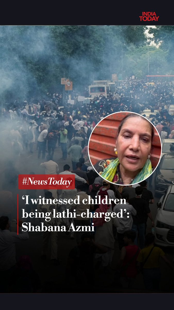 #Exclusive | "I was right there when the tear-gassing happened...I was there. I witnessed children being lathi-charged, including young girls...They tried to blame the students, claiming someone threw a shoe and that's how it all started. But that's not what I saw," says Azmi Shabana #DelhiProtest #NEETPaperleak #JantarMantar #NewsToday Rajdeep Sardesai