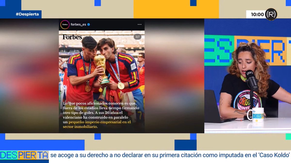 ⚽🤔 Ale ha hablado en Despierta! sobre Ferran Torres y los referentes masculinos 👇🏾 📺
