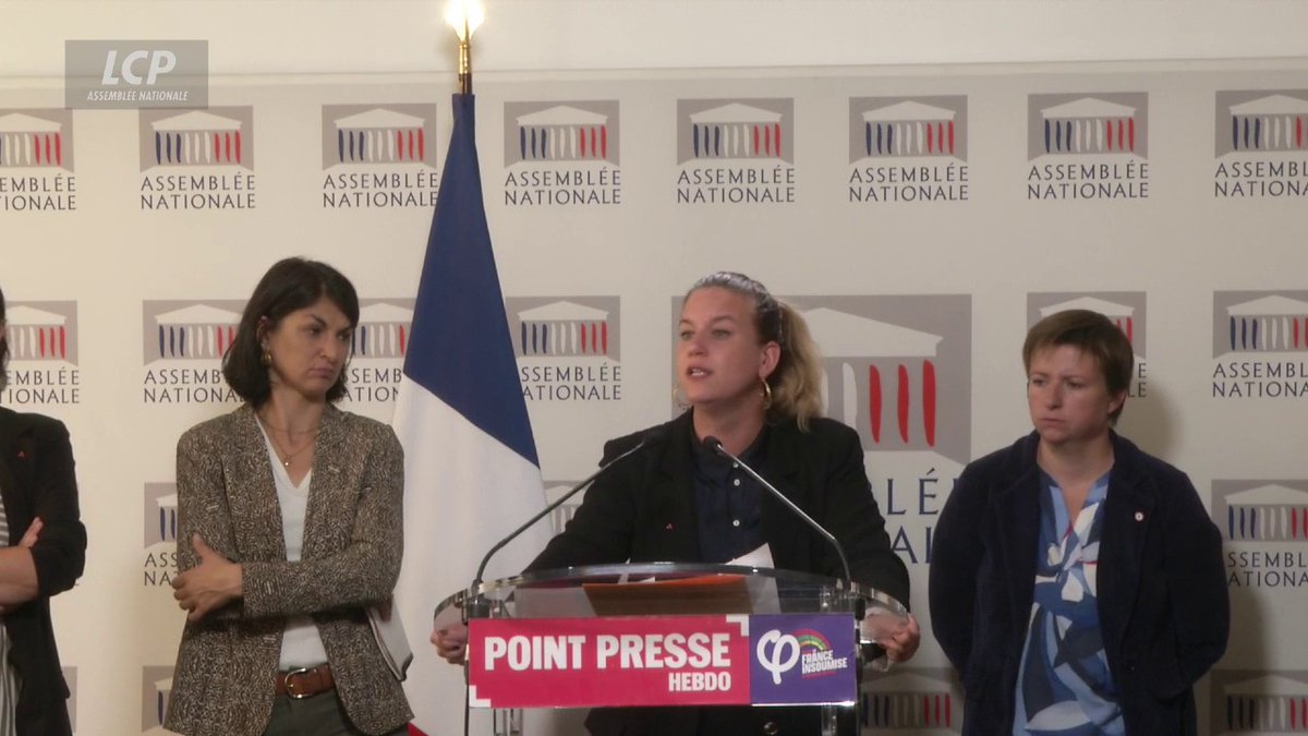 "Ceux qui disent qu'il y aurait une déprogrammation de Barbara Butch en raison de sa judéité sont des menteurs", clame Mathilde Panot, évoquant "des actes politiques qui ont été posés". "Je comprends la demande de déprogrammation, nous ne validerons jamais le cyberharcèlement".