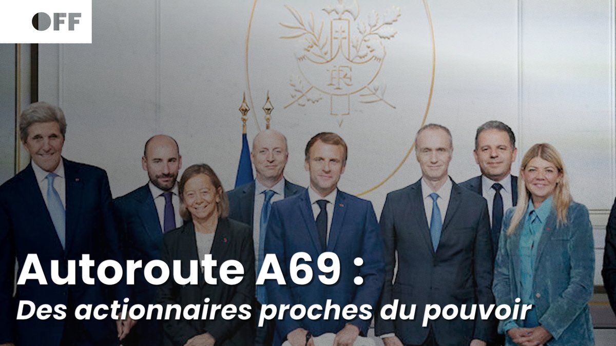 Fonds Edmond de Rothschild, Ardian... les principaux actionnaires de l'autoroute A69 comptent parmi les proches d'Emmanuel Macron. De quoi éclairer le soutien du président à ce projet écocide ? 🎬 « A69 : l'affaire personnelle de Macron ? » 👉