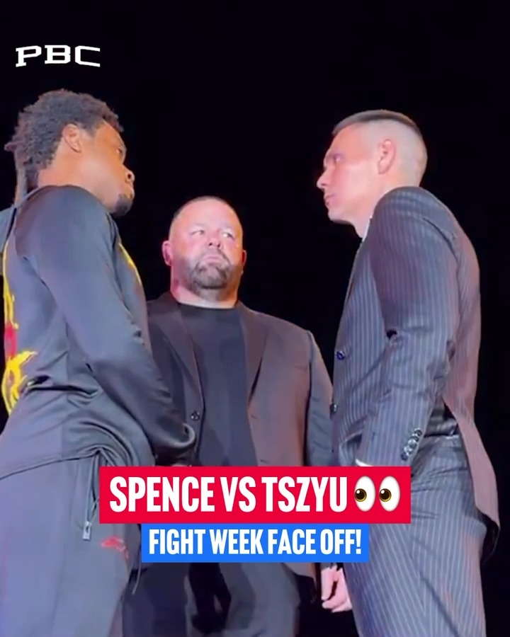 Errol Spence and Tim Tszyu come face-to-face for the first time on fight week 👀 #SpenceTszyu | July 25 | Live on DAZN and DAZN on Prime 📺