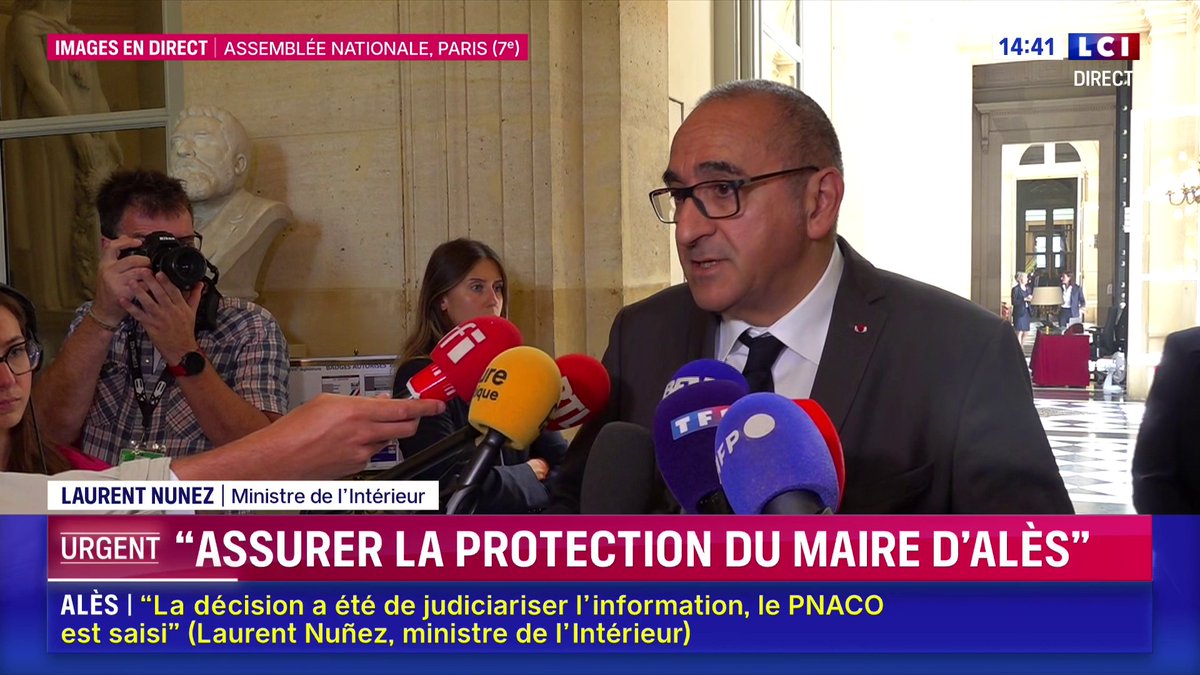 🔴 Maire d'Alès exfiltré après des menaces : "On ne se laissera pas intimider", Laurent Nunez