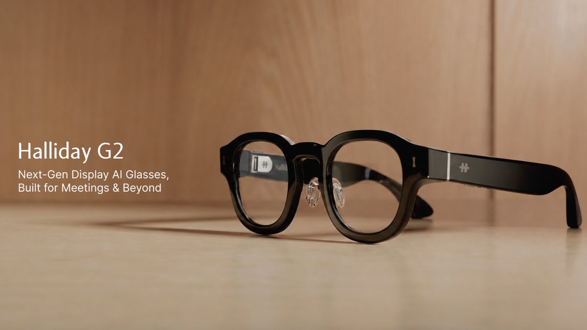 Halliday G2 — a new generation of display AI glasses designed for smarter conversations, meetings, and everyday moments — is now available for priority access on #Halliday #HallidayG2 #AIGlasses #Launch #Technology