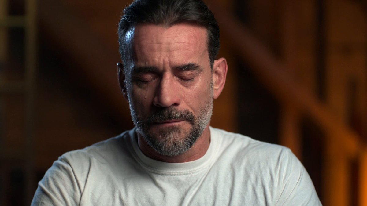 CM Punk and AJ Lee talk about the loss of their rescue dog, Larry, in WWE: Unreal ❤️ “We don’t have kids. We don’t have a lot of family. It was just us and Larry for a decade.”